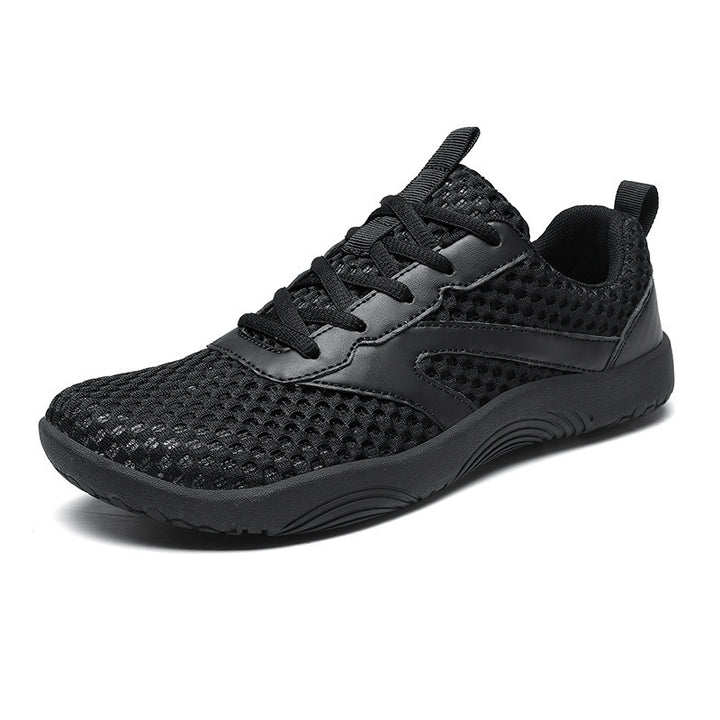 Men's urban mesh runner with three-dimensional ventilated fabric, shock-absorbing lightweight foam midsole, and heel pull tab Mune Fashion