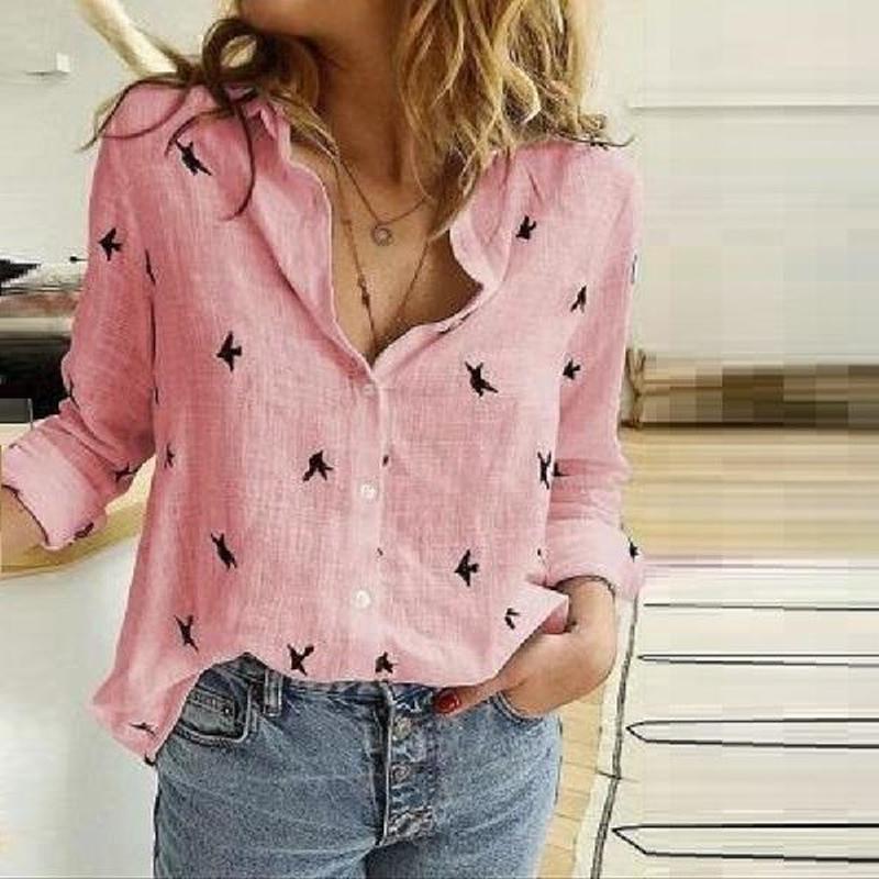 Women's Casual Linen Blouse with Button Details Mune Fashion