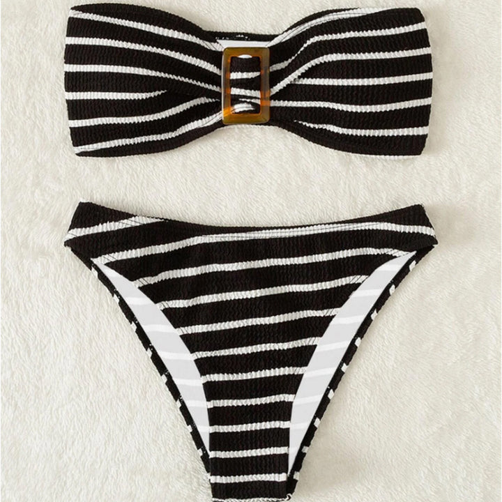 Women's Bandeau Bikini Set with Elegant Bow Detail Mune Fashion