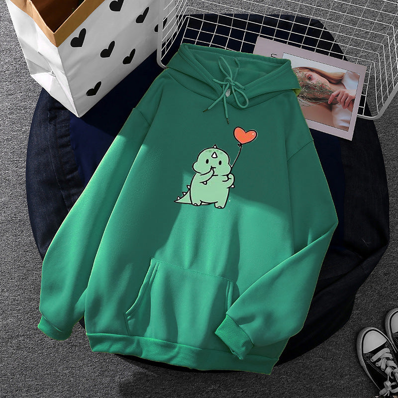 Women's relaxed-fit hooded sweatshirt with botanical fruit illustration and kangaroo pocket Mune Fashion