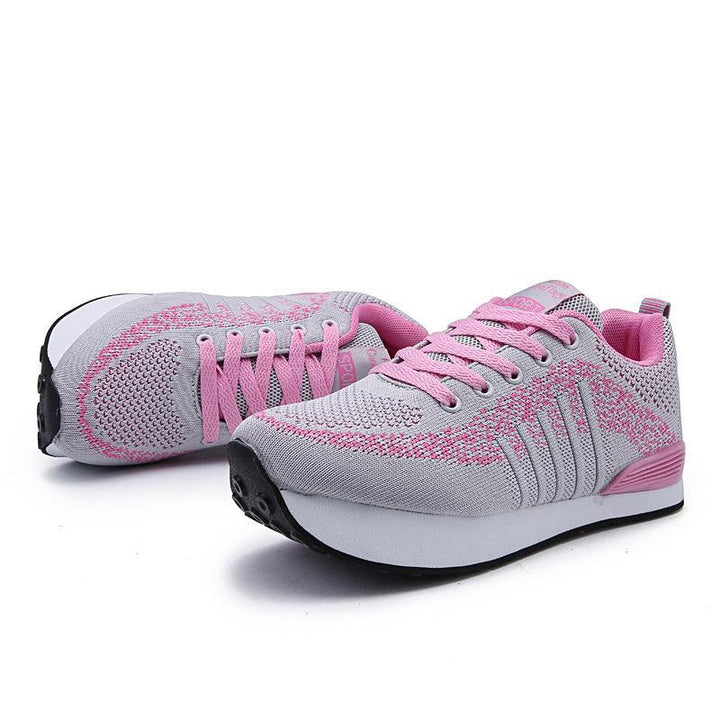 Unisex nan urban runner with wedge-shaped memory foam sole and seamless knitted upper Mune Fashion