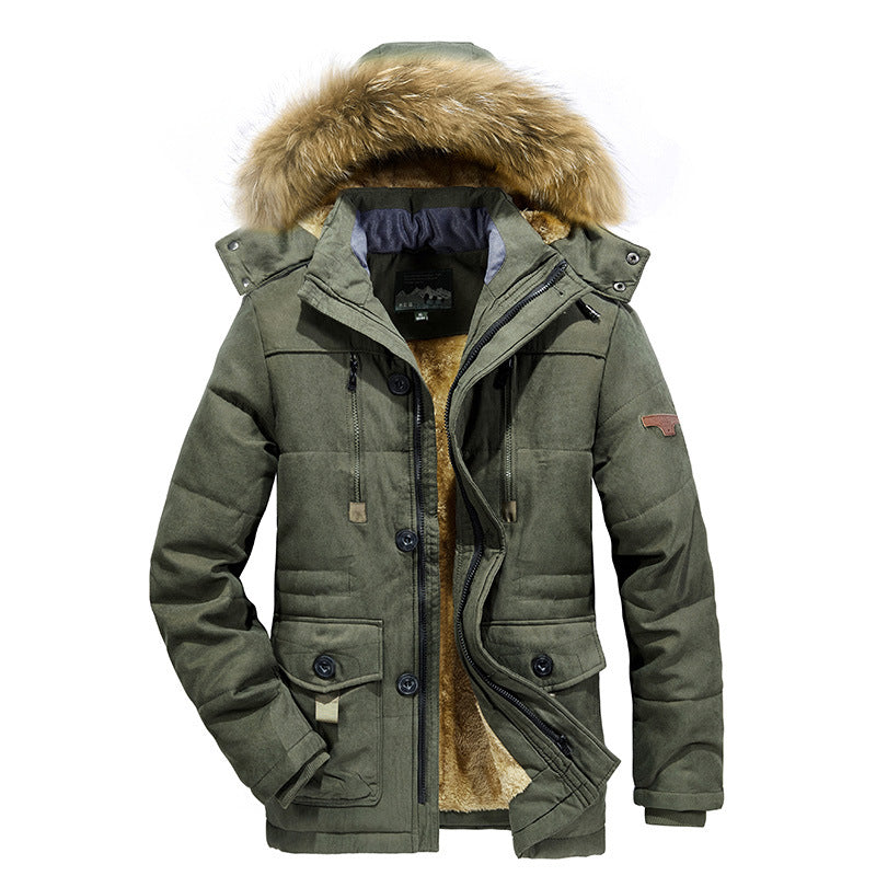 Men's Urban Quilted Parka with Warm Teddy Lining and Utility Pockets Mune Fashion