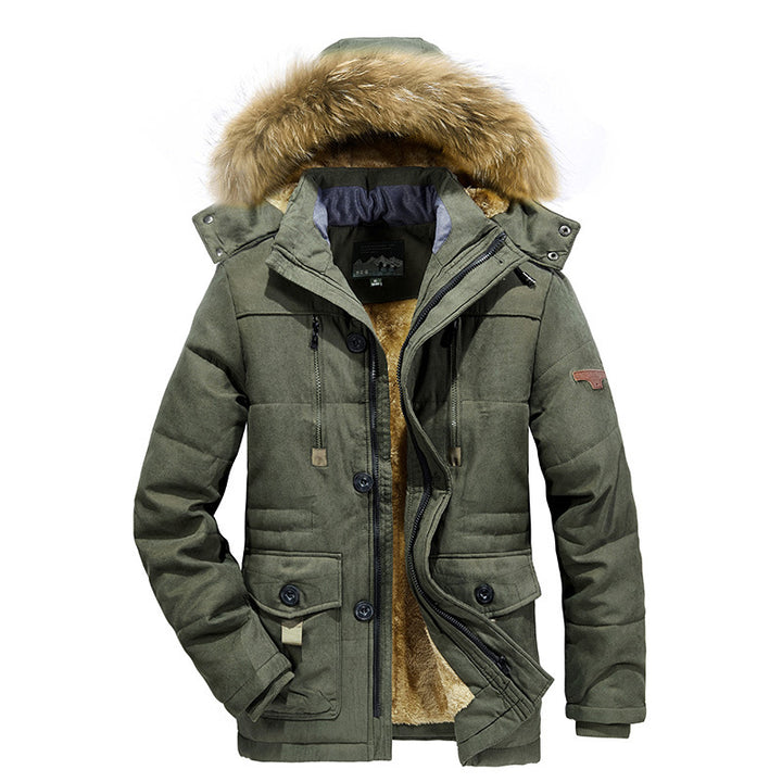 Men's Urban Quilted Parka with Warm Teddy Lining and Utility Pockets Mune Fashion