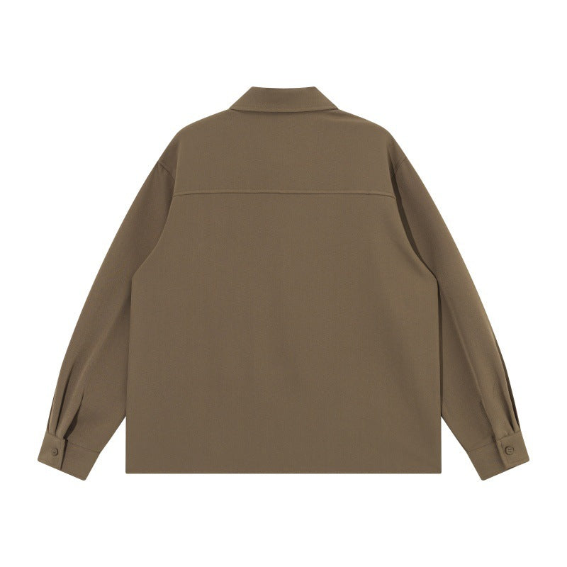 Unisex Boxy Shirt Jacket with minimalist dividing seams and concealed pockets Mune Fashion