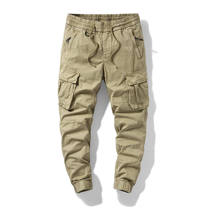 Men's utility jogger pants with sculpted knee panels, reinforced cargo pockets, and elastic comfort waistband Drune