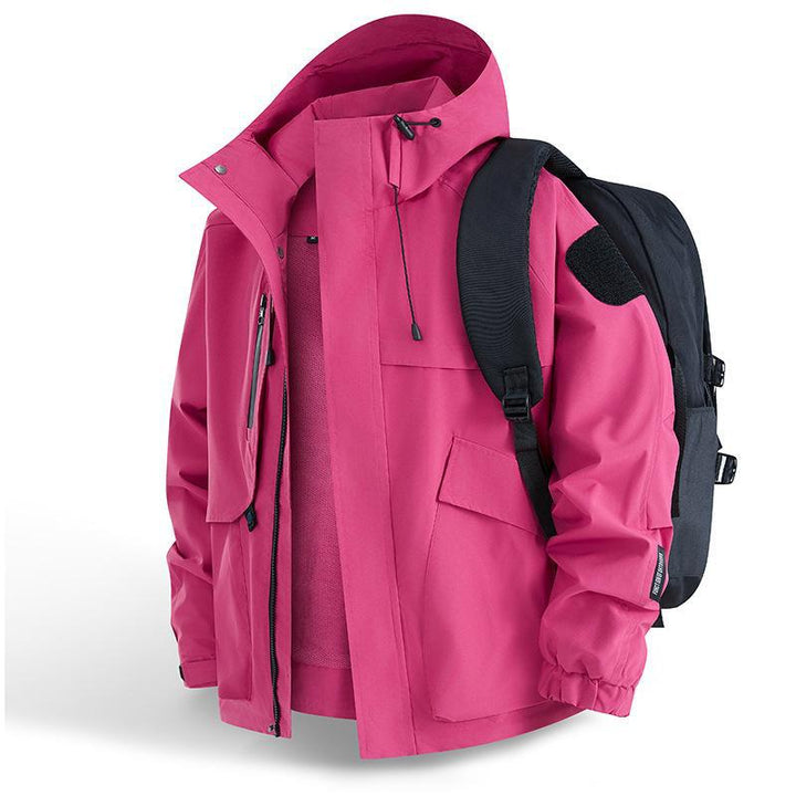 Men's Urban Weather-Resistant Hooded Parka with Multifunctional Pockets and Mesh Lining Mune Fashion