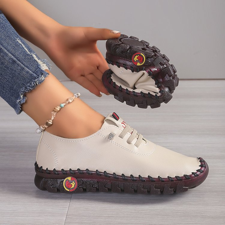 Women's lightweight everyday slip-on sneakers with hidden lacing, elastic entry, and grippy trail sole Mune Fashion