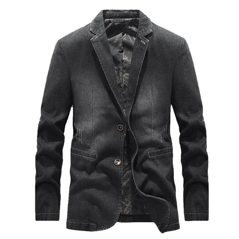 Men's Fashionable Denim Blazer Mune Fashion