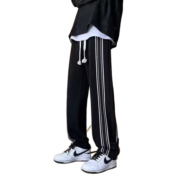 Men's Fashionable Relaxed-Fit Jogging Pants with Side Stripes Mune Fashion