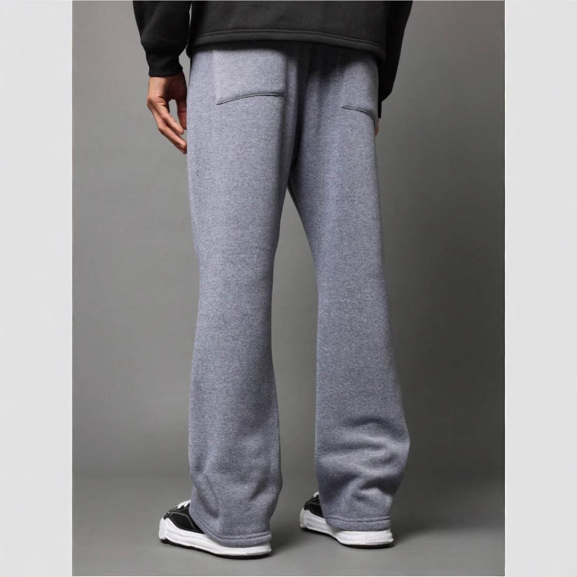 Men's loosely cut jogging pants with straight leg and elastic drawstring waistband Mune Fashion