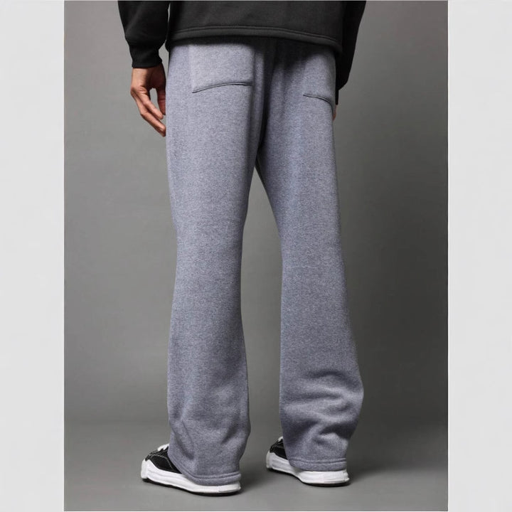 Men's loosely cut jogging pants with straight leg and elastic drawstring waistband Mune Fashion