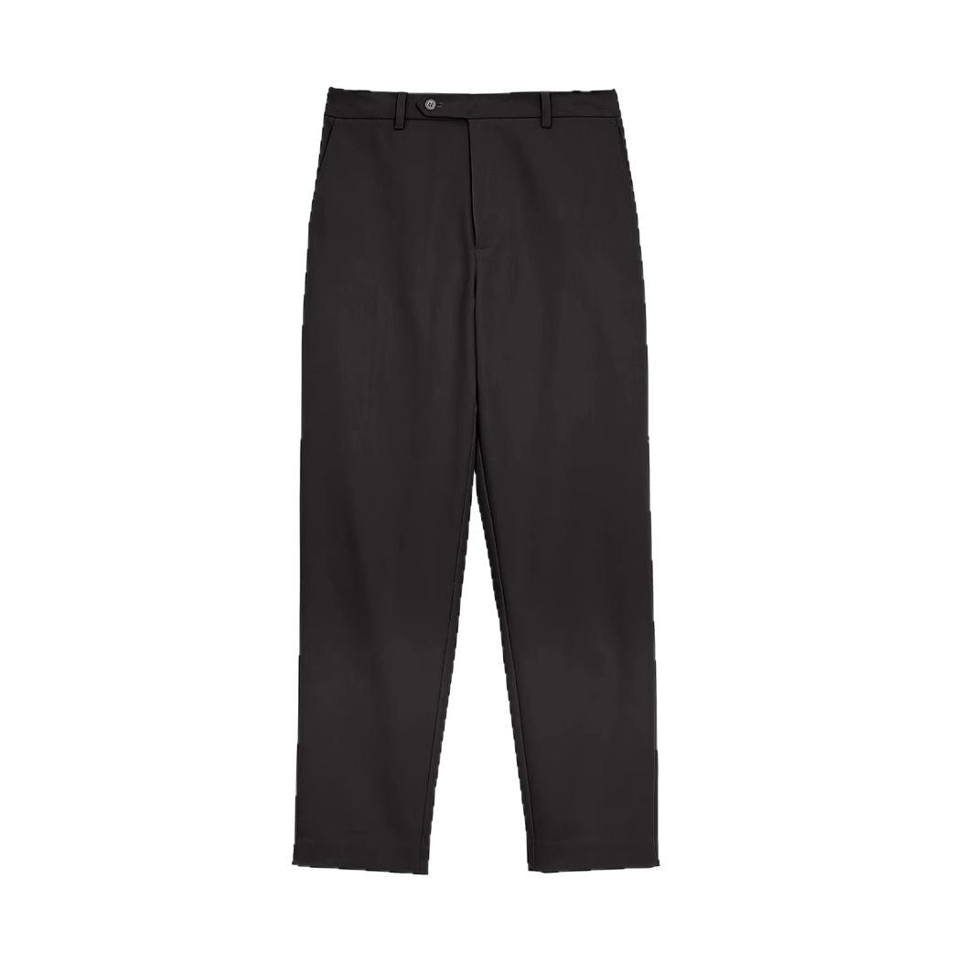 Men's relaxed fit chinos with shortened leg length and subtle pleat Mune Fashion
