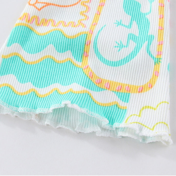 Girls leggings with colorful beach motif Mune Fashion