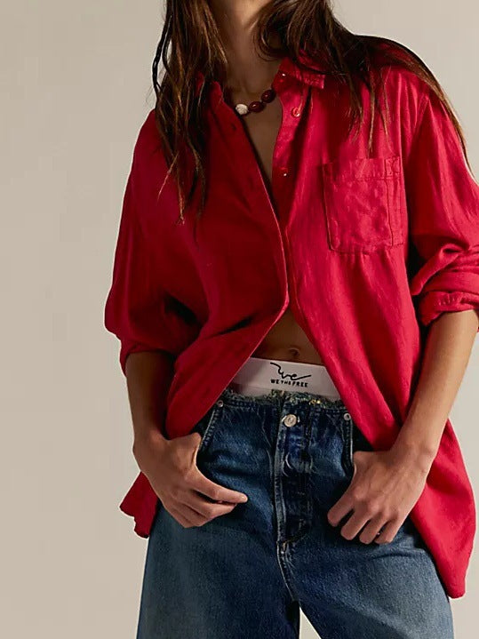 Women's Casual Linen Shirt
