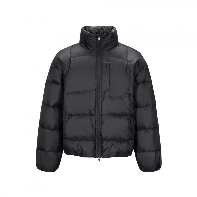 Men's short-cut compact packable puffer jacket with stand-up collar and hidden chest pocket Mune Fashion