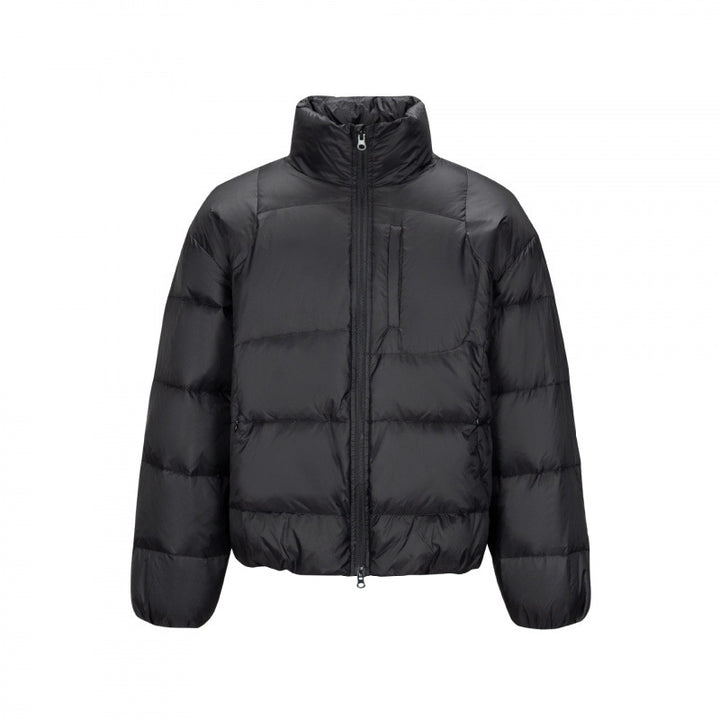 Men's short-cut compact packable puffer jacket with stand-up collar and hidden chest pocket Mune Fashion