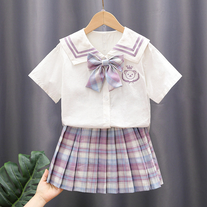 Girls School Uniform Set Mune Fashion