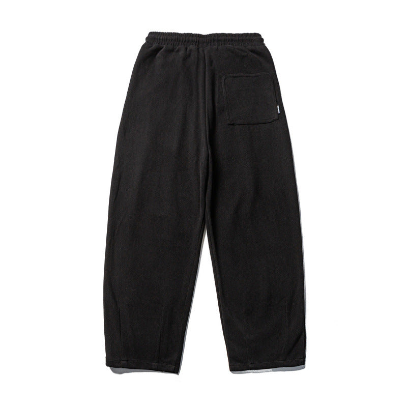 Men's Casual Sweatpants with High Elastic Waistband, Drawstring and Light Tapered Cut Mune Fashion