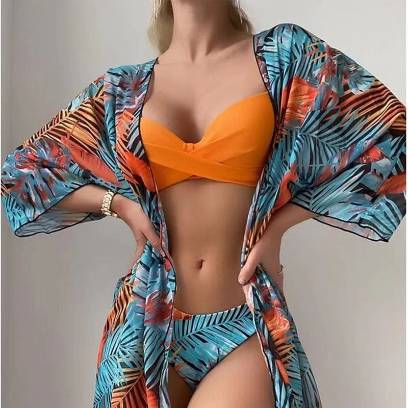 Women's Beach Kimono with Floral Design Mune Fashion