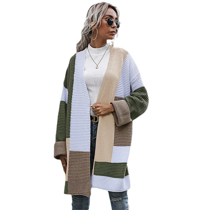 Ladies Long Sleeve Cardigan Mune Fashion