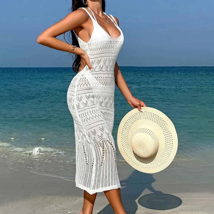 Women's Casual Crochet Beach Dress Mune Fashion
