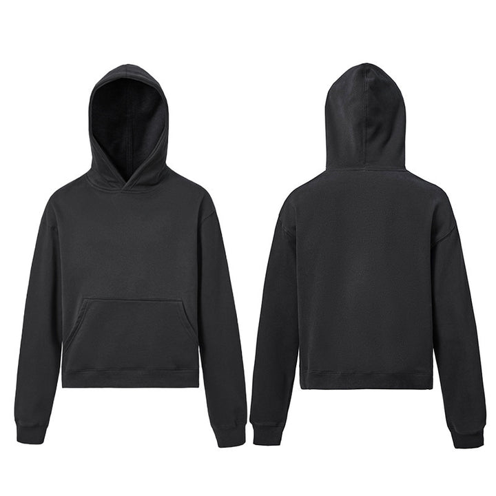 Unisex hoodie made of soft cotton fleece with kangaroo pocket and shortened silhouette Mune Fashion