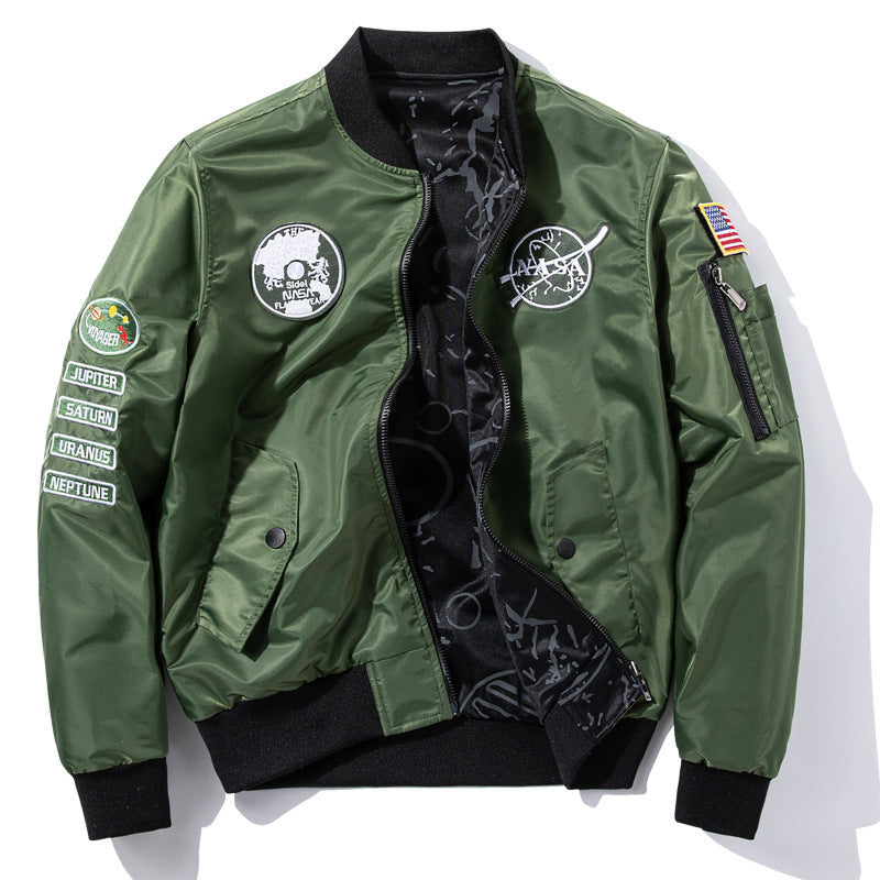 Men's Fashion Bomber Jacket in Space Travel Style Mune Fashion