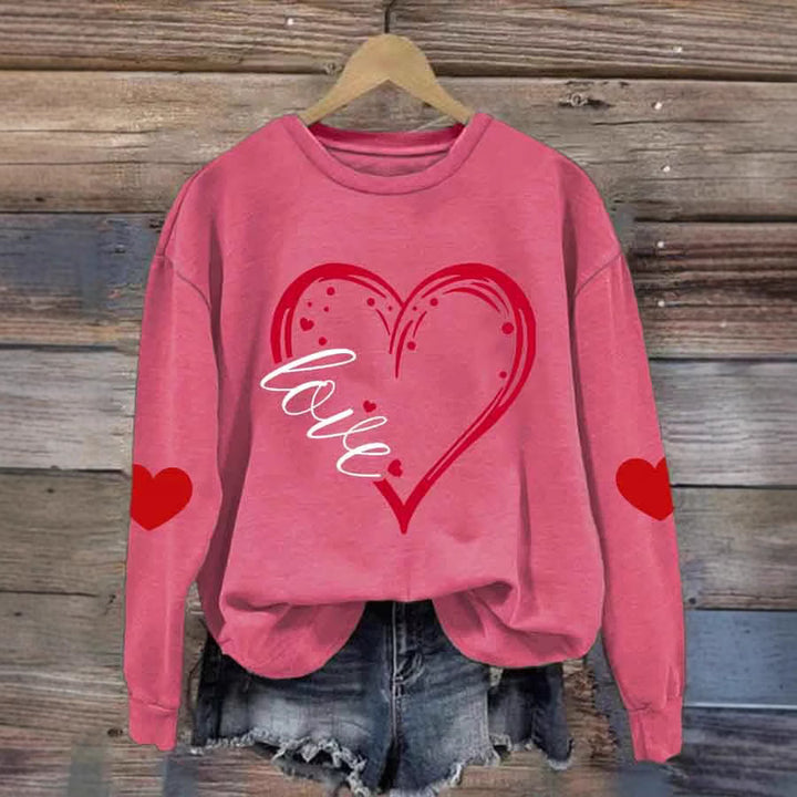 Ladies Cozy Sweater with Heart Motif Mune Fashion