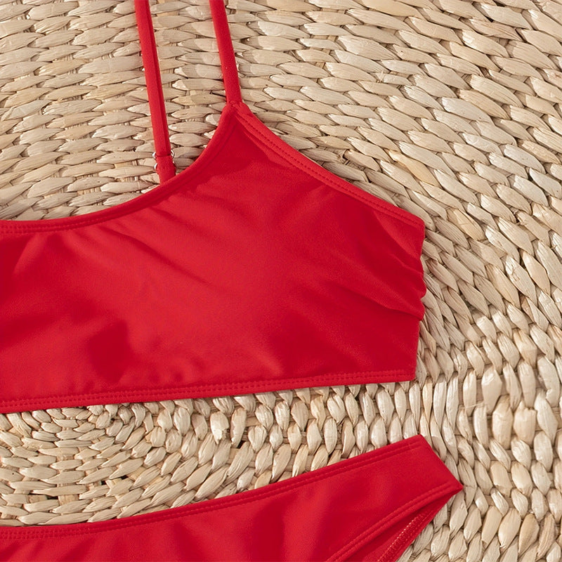 Women's High-Cut Bikini Set with Adjustable Straps Mune Fashion