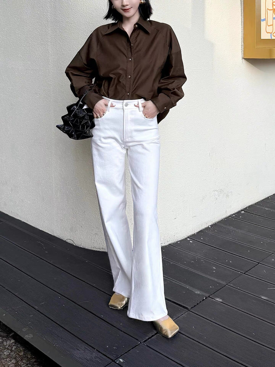 Women Elegant Oversized Blouse made of high-quality fabric Drune