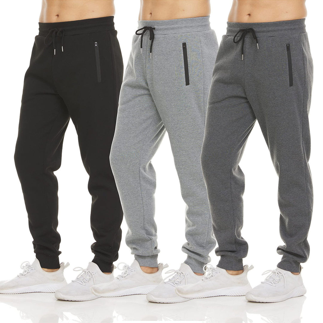 Women's nan tapered jogging pants with elastic comfort waistband, water-repellent zip pocket and ribbed ankle cuffs Mune Fashion