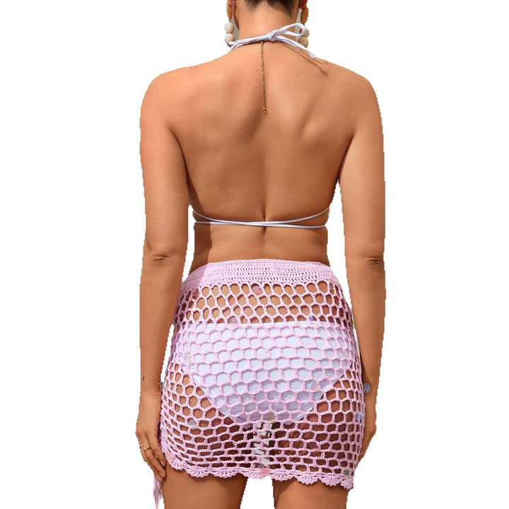 Ladies Crochet Beach Skirt with Cheerful Accents Mune Fashion
