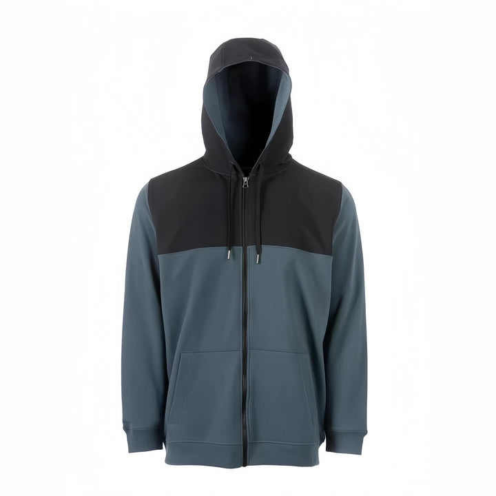 Men's sporty hoodie with stylish color block design