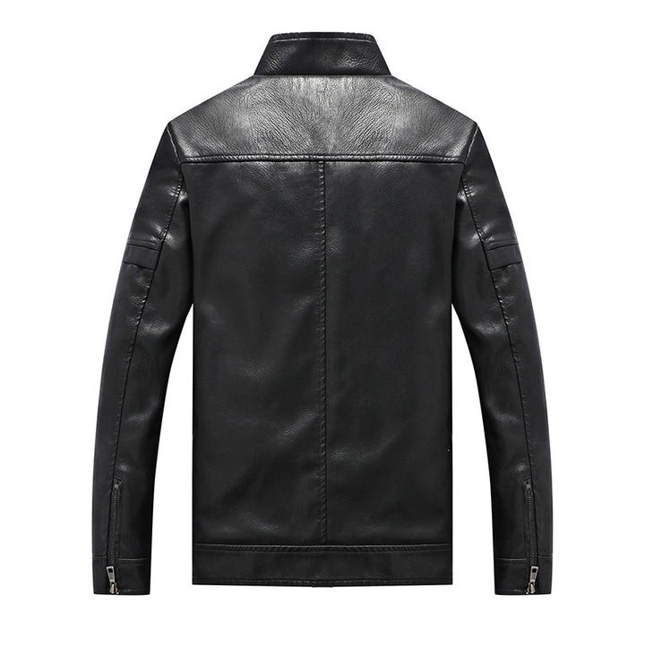 Men's Elegant Motorcycle Leather Jacket Mune Fashion