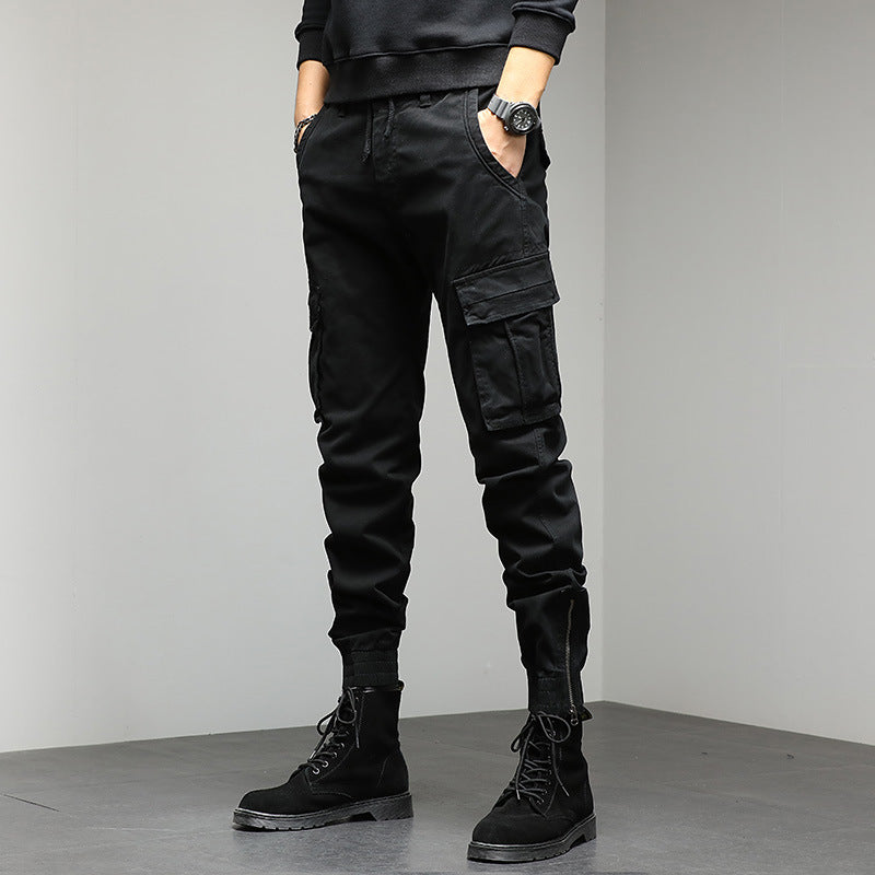 Men's Tapered Utility Cargo Jogger with Drawstring Waistband, Reinforced Knee Areas & Multiple Pockets Mune Fashion
