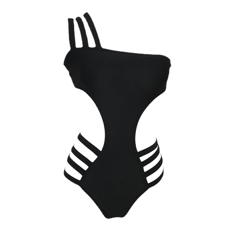Ladies High-Cut Swimsuit with Side Cut-Outs Mune Fashion