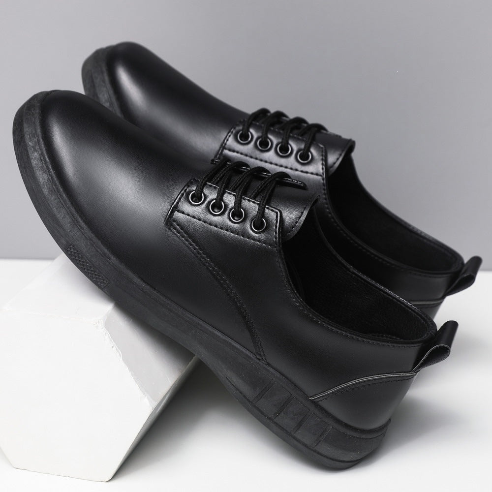 Men's Comfortable Leather Lace-Up Shoes Mune Fashion