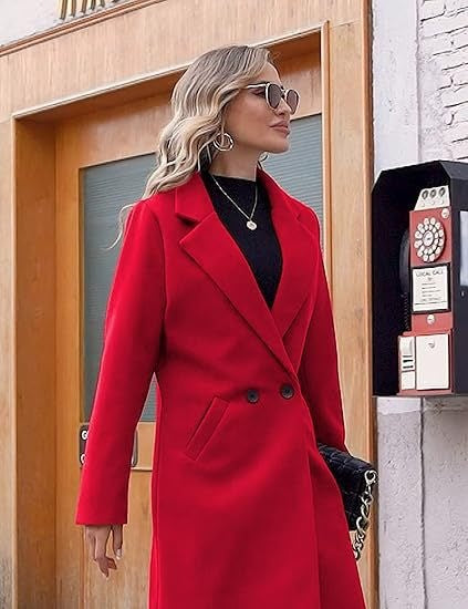 Women Elegant Wool Coat