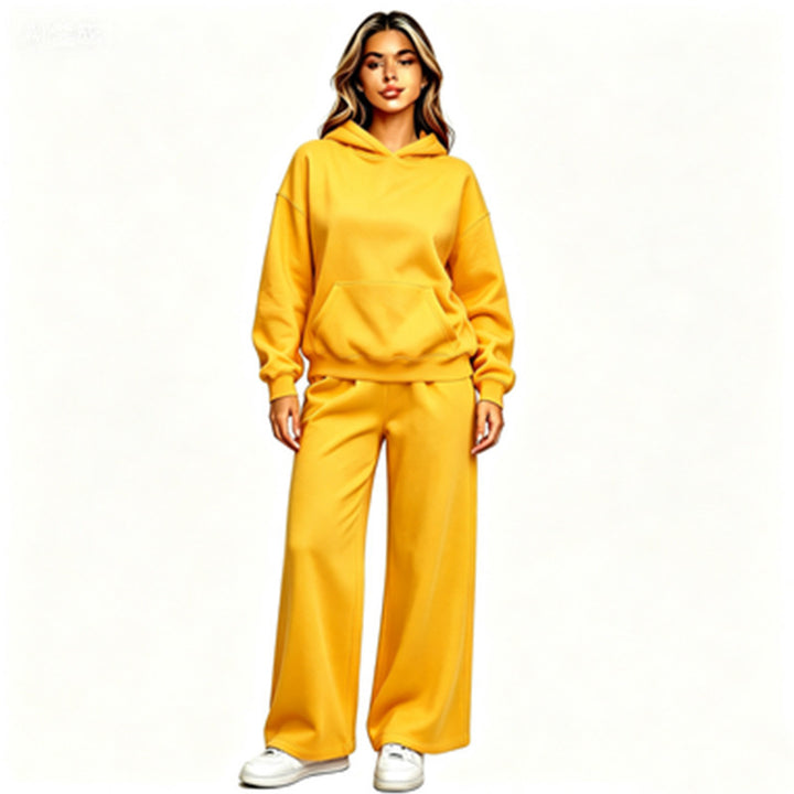 Women Casual Hoodie with Loose Pants Mune Fashion