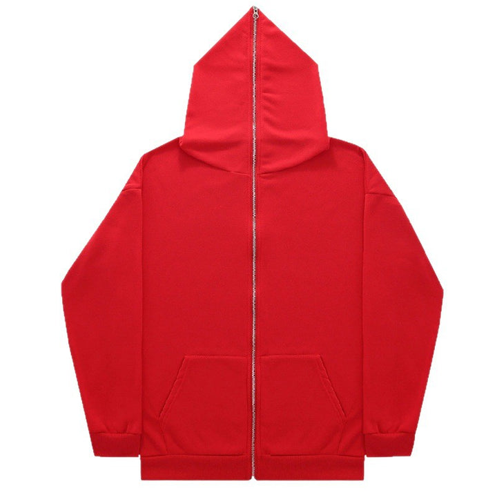 Unisex nan minimally structured hoodie zipper with pointed hood, kangaroo pocket and reinforced cuffs Mune Fashion