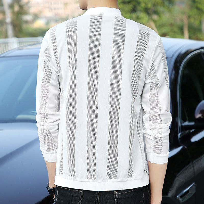 Men's Stylish Sports Jacket with Mesh Inserts Mune Fashion