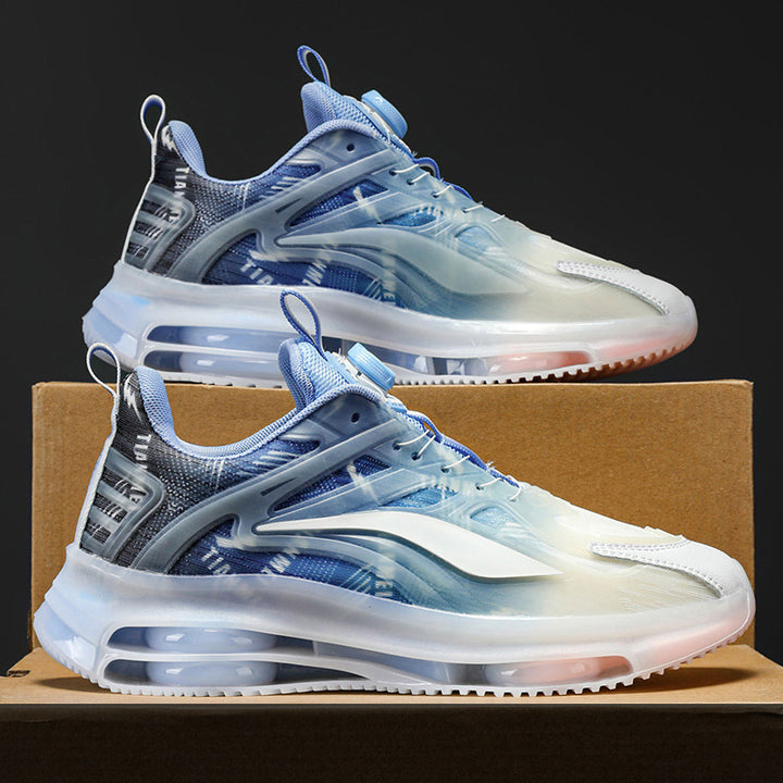 Unisex Transparent TPU Sneaker with visible air chamber and gradient mesh upper Mune Fashion