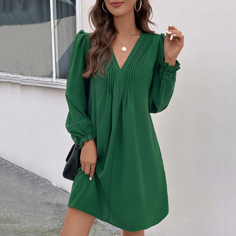 Women Elegant Cut Wrap Dress Mune Fashion