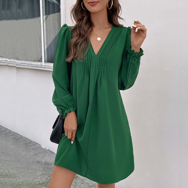 Women Elegant Cut Wrap Dress Mune Fashion