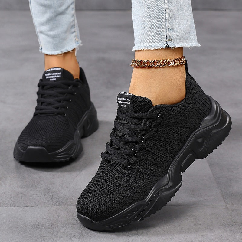 Women's urban knitted sneakers with elastic shaft, robust tread sole, and cushioned comfort footbed Mune Fashion