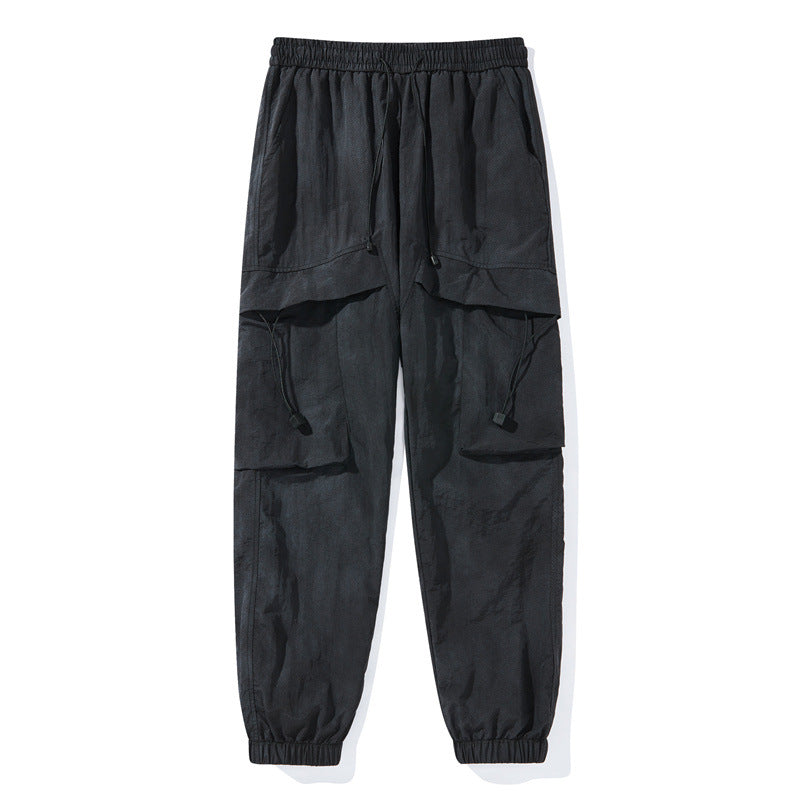 Women's Fashion Cargo Pants with Elastic Waistband Mune Fashion