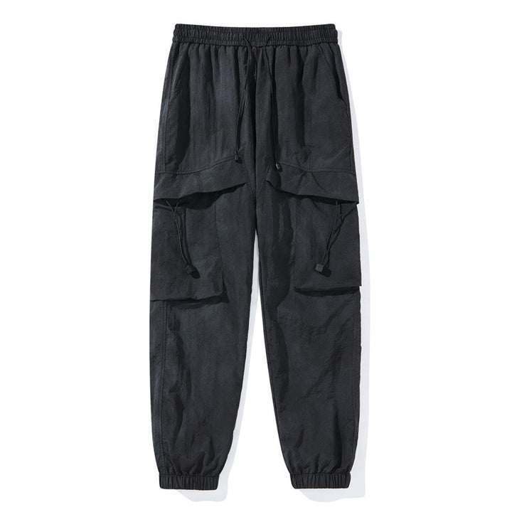 Women's Fashion Cargo Pants with Elastic Waistband Mune Fashion