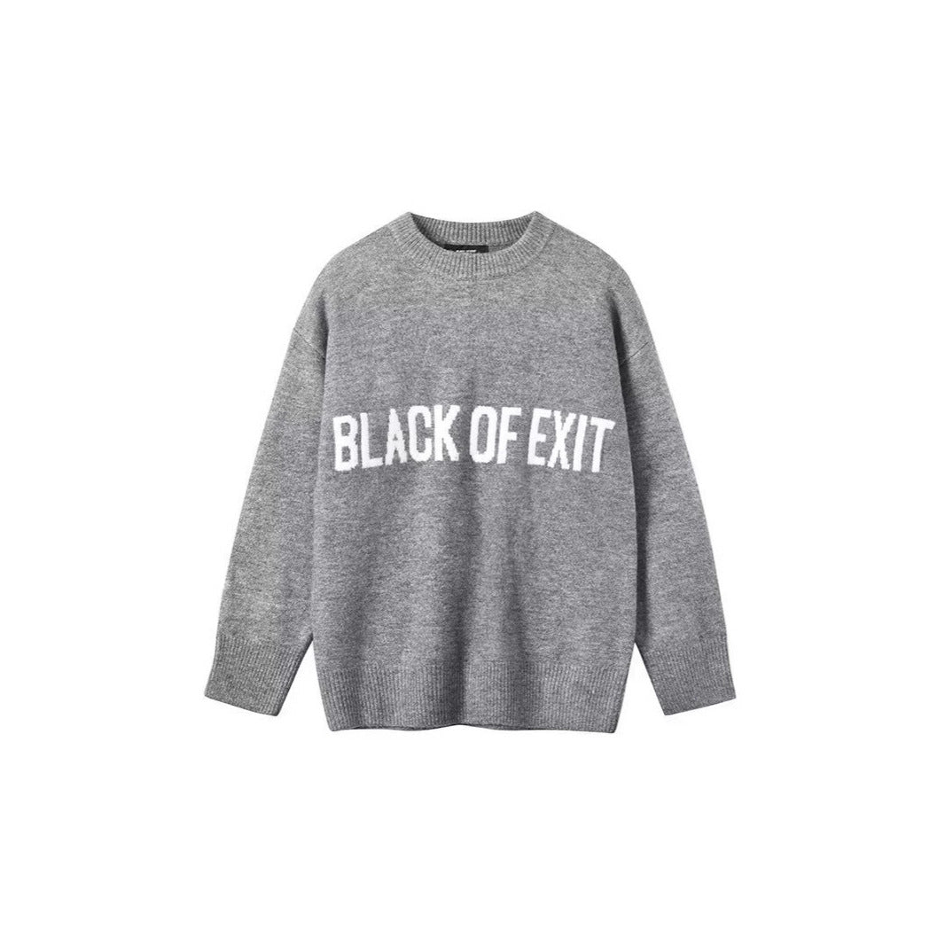 Women's Casual Oversized Sweater with Creative Print Mune Fashion