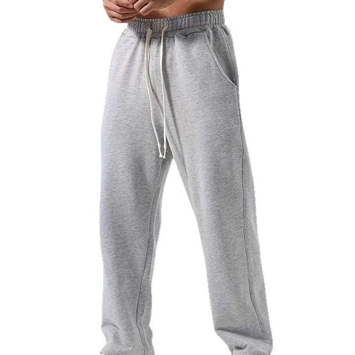 Men's casually fitting sweatpants made of cotton blend with elastic waistband and side pockets Mune Fashion