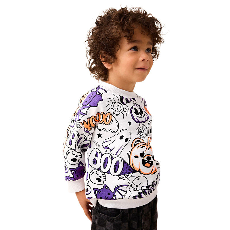Boys sweatshirt with cheerful Halloween motif Mune Fashion